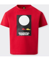 Ferrari - T-Shirt With Scuderia Graphic Kids - Lyst