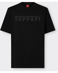 Ferrari - Cotton T-Shirt With Logo - Lyst