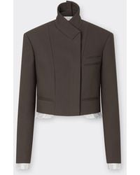 Ferrari - Short Crepe Blazer - Lyst