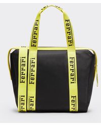 Ferrari - Recycled Technical Fabric Tote Bag With Logo Tape - Lyst