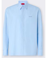 Ferrari - Cotton Poplin Shirt With Embroidery - Lyst
