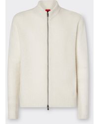 Ferrari - Cashmere And Merino Wool Zipped Cardigan - Lyst