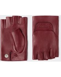 Ferrari - Fingerless Leather Gloves - Lyst