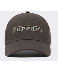 Ferrari - Cotton Twill Baseball Cap - Lyst