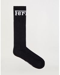 Ferrari - Cotton Blend Socks With Logo - Lyst