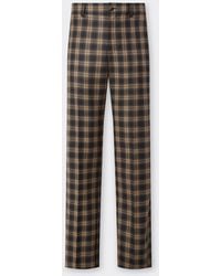 Ferrari - Tartan Wool Chinos - Lyst