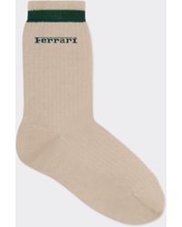 Ferrari - Long Cotton Socks With Logo - Lyst