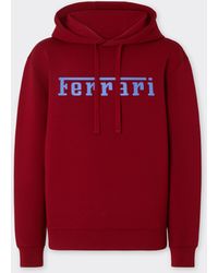 Ferrari - Scuba Sweatshirt With Logo Print - Lyst