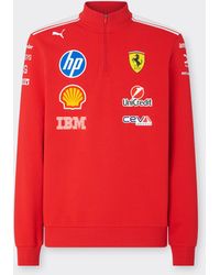 Ferrari - Replica 2026 Puma For Scuderia Hp Half Zip Sweatshirt - Lyst