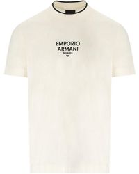 Emporio Armani - Ea Milano Vanilla T-Shirt - Lyst