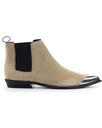 Calvin Klein POLACCHETTO CHELSEA ARTHENA SUÈDE BEIGE - Neutro