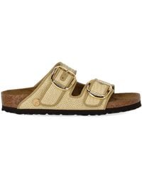Birkenstock - Arizona Raffia Big Buckle Natural Sandal - Lyst