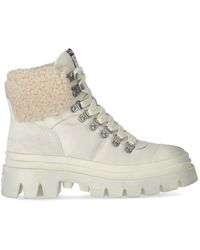 Ash - Patagonia Fur Cream Combat Boot - Lyst