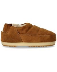 Moon Boot - Band Suede Cognac Slipper - Lyst
