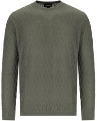 Emporio Armani - Maglione Girocollo Militare - Lyst