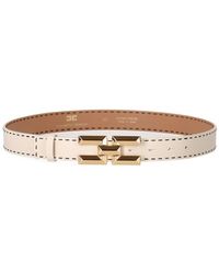 Elisabetta Franchi - Cinturón de cintura alta mantequilla - Lyst