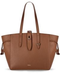 Furla - Net M Cognac Shopping Bag - Lyst