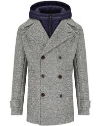Bob - Abrigo de doble botonadura iver jaspeado - Lyst