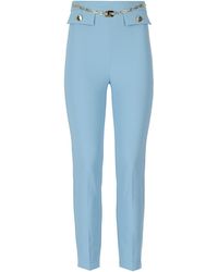 Elisabetta Franchi - Sugar Paper Trousers With Chain - Lyst