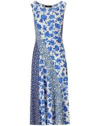 Weekend by Maxmara - Cubano es midi kleid mit blumen - Lyst