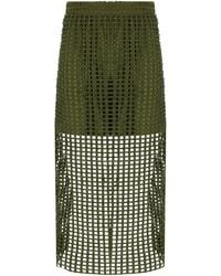 Essentiel Antwerp - Handkerchief khakier midi rock - Lyst