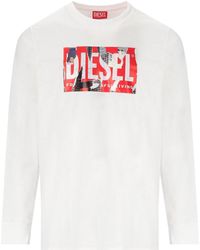 DIESEL - T-just-ls-l6 T-shirt Met Lange Mouwen - Lyst
