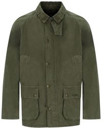 Barbour - Ashby Chaqueta verde oliva casual - Lyst