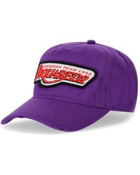 DSquared² - Basket Purple Baseball Cap - Lyst