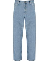 Carhartt - Single knee blaue jeans - Lyst