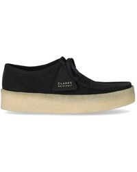 Clarks - Wallabee Cup Black Loafer - Lyst