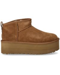 UGG - Classic ultra mini platform chestnut stiefel - Lyst