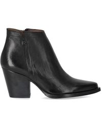 Duccio Del Duca - Schwarze Texane Stiefelette - Lyst