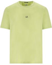 C.P. Company - Light Jersey 70/2 Pear T-Shirt - Lyst