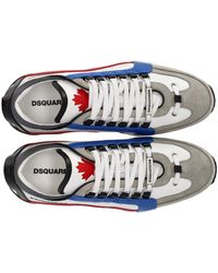 DSquared² - Legendary weiss blau rot sneaker - Lyst