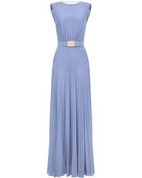 ABITO IN MAGLIA RED CARPET NUDE di Elisabetta Franchi in Neutro | Lyst