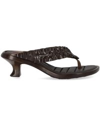 Ganni - Heeled Flip-Flop - Lyst