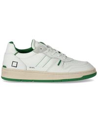 Date - Court 2.0 nylon weiss grün sneaker - Lyst