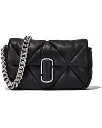 Marc Jacobs The Puffy Diamond Quilted J Marc Tas - Zwart