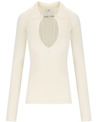 Elisabetta Franchi - Milk Polo Pullover - Lyst