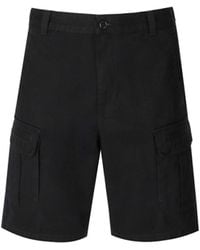 DIESEL - P-argy Black Cargo Bermuda Shorts - Lyst