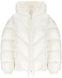 Elisabetta Franchi - Ivory Padded Jacket - Lyst