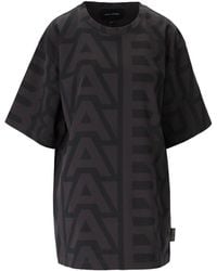 Marc Jacobs - The Monogram Big Black Charcoal T-shirt - Lyst