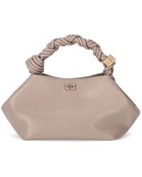 Ganni - Bou taupe bolso - Lyst