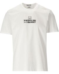 C.P. Company - The metropolis series mercerized jersey weiss t-shirt - Lyst