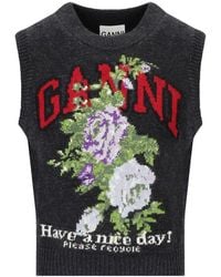 Ganni - Flowers Vest - Lyst