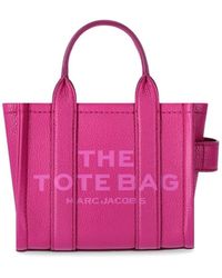 Marc Jacobs - The leather crossbody tote lipstick pink tasche - Lyst