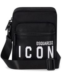 DSquared² - Be Icon Black Crossbody Bag - Lyst