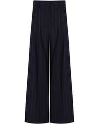 Weekend by Maxmara - Nebbie Pinstripe Trousers - Lyst