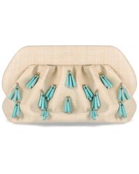 THEMOIRÈ - Bolso clutch bios paper fringe mantequilla - Lyst