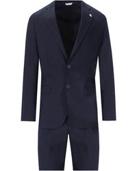 Manuel Ritz - Dark Blue Single-breasted Suit - Lyst